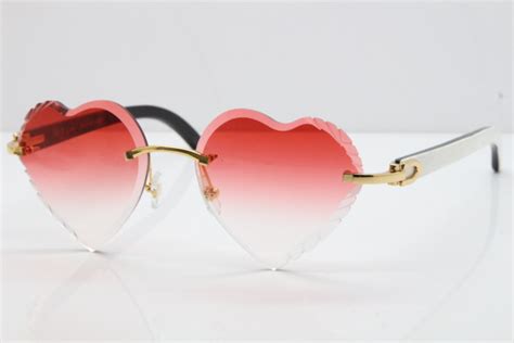 cartier heart shaped glasses|rimless cartier glasses.